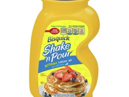 Bisquick Shake N Pour Buttermilk Pancake Mix 144g For Discount