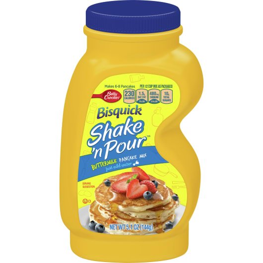 Bisquick Shake N Pour Buttermilk Pancake Mix 144g For Discount