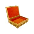 Pooja Box - 7 x 10 Inches | Meenakari Design Storage Box  Gold Polish Jewellery Box for Home Online Hot Sale