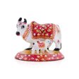 Cow and Calf Idol - 3 x 3.5 Inches | Metal Kamadhenu Statue  Cow Calf Idol for Pooja For Sale