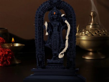 Ayodhya Rama Idol - 4.5 x 3 Inches | Poly Resin Statue  Black Ayodhya Ramar Statue for Pooja For Discount