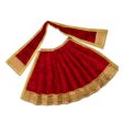 Amman Pavadai - 7 x 13 Inches | Velvet with Jari Border Lehenga Patka  Mata Dress for Deity  Assorted Colour For Cheap