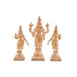 Perumal Sridevi Bhudevi Idol – 6.5 x 3 Inches | Panchaloha Idol  Perumal with Sridevi Bhudevi Statue  1055 Gms Approx Supply