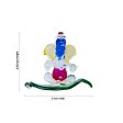 Ganesh with Leaf statue - 2.75 x 3 Inches | Glass Ganesha Idol  Vinayagar Statue for Home Decor Hot on Sale