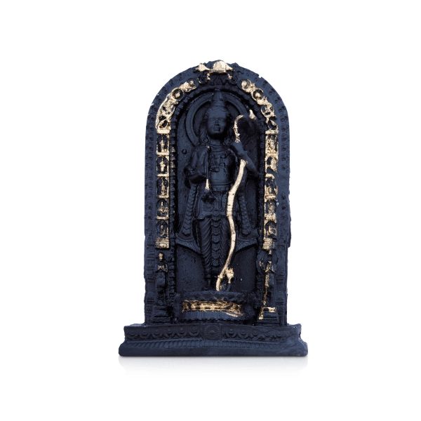 Ayodhya Rama Idol - 3 x 2 Inches | Poly Resin Statue  Black Ayodhya Ramar Statue for Pooja on Sale