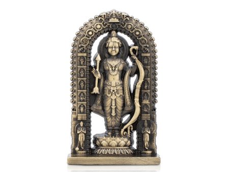 Ayodhya Rama Idol - 3 x 1.5 Inches | Zinc Statue  Antique Polish Ayodhya Ramar Statue for Pooja Discount