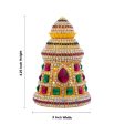 Half Crown - 3.25 Inch | Stone Mukut  Kireetam  Multicolour Stone Kiritam for Deity Cheap