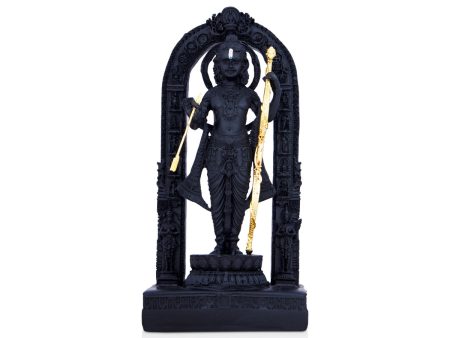 Ayodhya Rama Idol - 6 x 3 Inches | Poly Resin Statue  Black Ayodhya Ramar Statue for Pooja Cheap