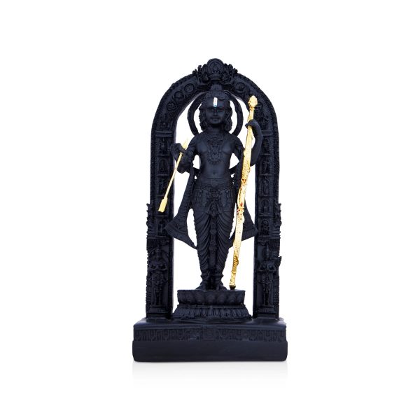 Ayodhya Rama Idol - 6 x 3 Inches | Poly Resin Statue  Black Ayodhya Ramar Statue for Pooja Cheap