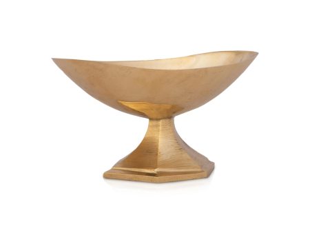 Brass Bowl - 1.5 x 3 Inches | Brass Cup  Boat Shape Pooja Bowl for Home  70 Gms Approx on Sale