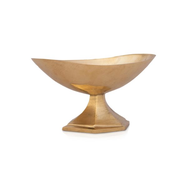 Brass Bowl - 1.5 x 3 Inches | Brass Cup  Boat Shape Pooja Bowl for Home  70 Gms Approx on Sale