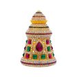 Half Crown - 3.25 Inch | Stone Mukut  Kireetam  Multicolour Stone Kiritam for Deity Cheap