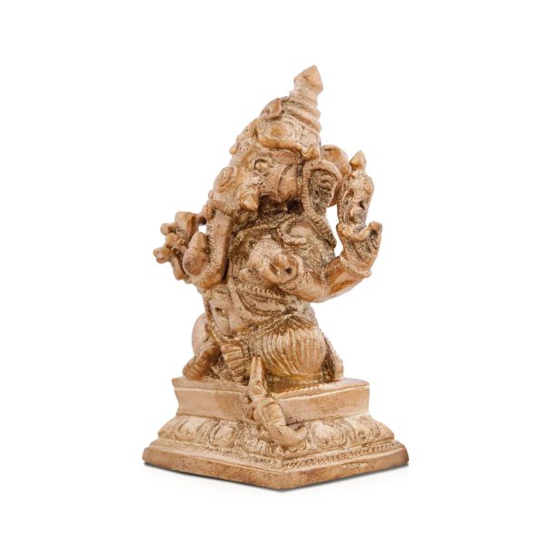 Ganesh Murti Idol - 2.5 x 1.5 Inches | Panchaloha Idol  Vinayagar Statue for Pooja on Sale