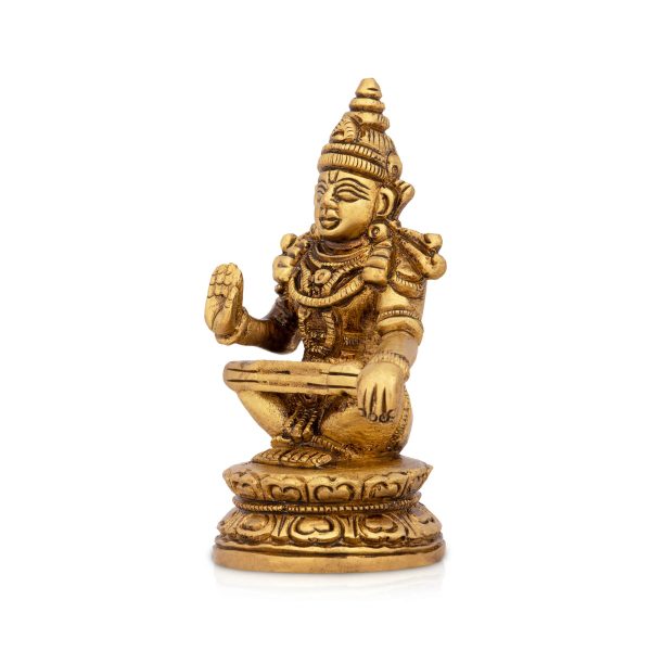 Ayyappa Swamy Statue - 3.25 x 1.5 Inches | Antique Brass Statue  Ayyappan Idol for Pooja  244 Gms Approx Discount