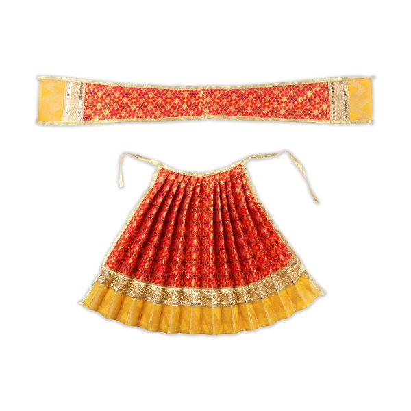 Amman Pavadai - 12 X 18 Inches | Mata Dress  Devi Vastra  Mata Poshak for Deity  Assorted Colours Online