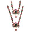 Stone Haram & Stone Necklace Set - 14 x 4 Inches | Multicolour Stone Jewelry  Jewellery for Deity Hot on Sale