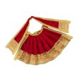 Amman Pavadai - 8 x 9 Inches | Velvet Mata Dress  Golden Border Devi Vastra  Mata Poshak for Deity  Assorted Colors Fashion