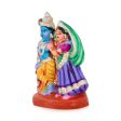 Radha Krishna Clay Golu Bommai - 8 x 6 Inches | Giri Golu Doll  Navaratri Golu Bomma Gombe Bommai For Discount