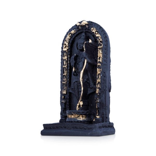 Ayodhya Rama Idol - 3 x 2 Inches | Poly Resin Statue  Black Ayodhya Ramar Statue for Pooja on Sale