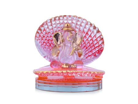 Ganesha Murti Statue - 2.5 x 2 Inches| Ganesh in Seashell  Vinayaka Idol for Pooja Discount