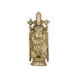 Balaji Murti - 5 x 2 Inches | Gold Polish Balaji Standing Statue  Tirupati Balaji Idol for Pooja Online now