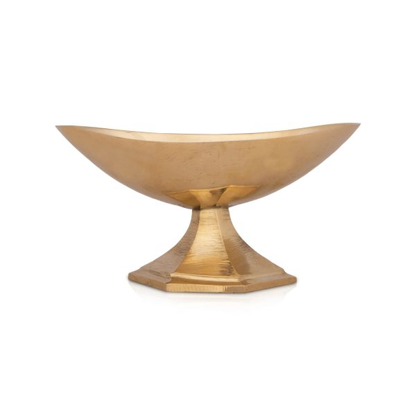 Brass Bowl - 2 x 3.5 Inches | Brass Cup  Boat Shape Pooja Bowl for Home  120 Gms Approx Hot on Sale