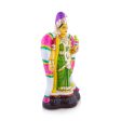 Andal Standing Clay Golu Bommai - 17 x 8 Inches | Giri Golu Doll  Navaratri Golu Bomma Gombe Bommai Fashion