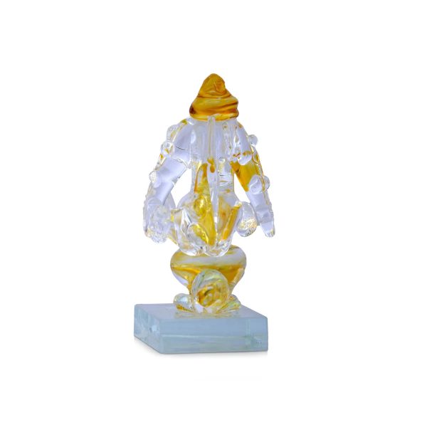 Ganesh Murti - 2.5 x 1.5 Inches | Glass Ganesha Idol  Vinayagar Statue for Home Decor Online Hot Sale