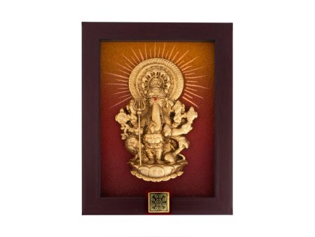 Subha Drishti Ganapathi with Frame - 6 x 4.5 Inches | Ganesh Idol  Ganesh Wall Hanging for Home For Cheap