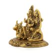 Shiv Parivar Idol - 6 x 6.75 Inches | Gold Polish Shiv Pariwar Murti  Aluminium Shiv Parivar for Pooja  660 Gms Approx Supply