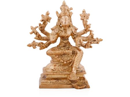 Varahi Amman Statue - 3.5 x 3 Inches | Panchaloha Idol  Varahi Amman Idol
  with 8 Hands for Pooja For Sale