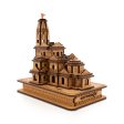 Ayodhya Ram Temple - 6 x 3.5 Inches | Wooden Mandir  Ayodhya Ram Mandir for Home Decor Online