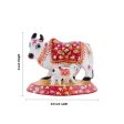 Cow and Calf Idol - 3 x 3.5 Inches | Metal Kamadhenu Statue  Cow Calf Idol for Pooja For Sale