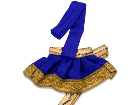 Amman Pavadai - 1 x 2 Inches | Gold Print Border Mata Dress for Deity  Assorted Colour Hot on Sale