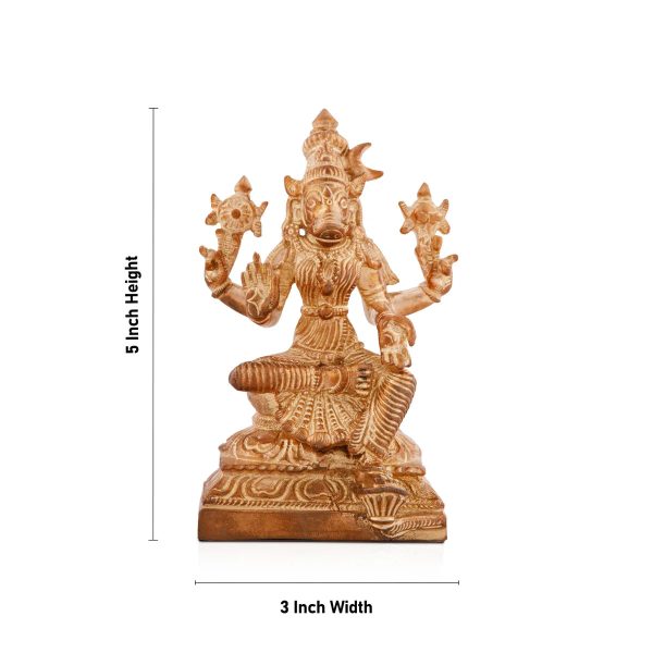 Varahi Amman Statue - 5 x 3 Inches | Panchaloha Idol  Varahi Amman Idol for Pooja  690 Gms Discount