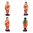 Seemantham Clay Golu Bommai Set - 7 x 3 Inches | Giri Golu Doll  Navaratri Golu Bomma Gombe Bommai Supply