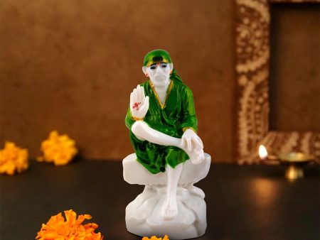 Saibaba Statue - 7 x 3 Inches | Saibaba Idol  Sai Baba Murti for Pooja For Cheap