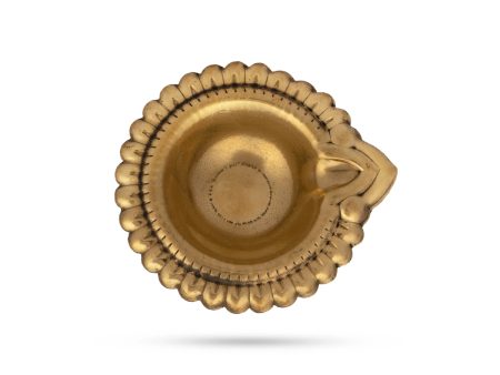 Kubera Deepam with Base - 1 x 2.5 Inches | Lakshmi Kubera Vilakku  Brass Laxmi Kubera Deepam for Pooja  20 Gms on Sale