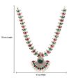 Stone Haram & Stone Necklace Set - 15 x 4 Inches | Multicolour Stone Jewelry  Jewellery for Deity For Discount