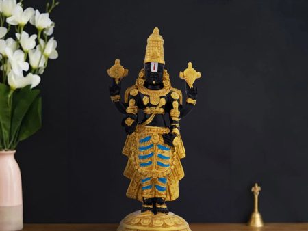 Balaji Murti - 8 x 3.5 Inches | Resin Balaji Statue  Tirupati Balaji Idol for Pooja Supply