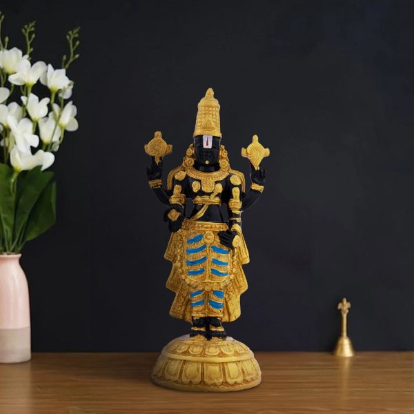 Balaji Murti - 8 x 3.5 Inches | Resin Balaji Statue  Tirupati Balaji Idol for Pooja Supply