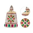 Half Crown - 5 Inch | Stone Mukut  Kireetam  Multicolour Stone Kiritam for Deity Online Hot Sale