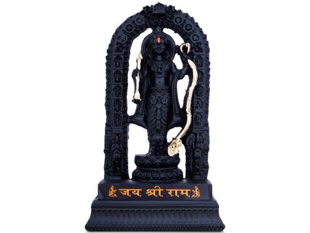 Ayodhya Rama Idol - 8.5 x 4.5 Inches | Poly Resin Statue  Black Ayodhya Ramar Statue for Pooja For Sale