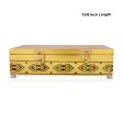 Pooja Box - 7 x 10 Inches | Meenakari Design Storage Box  Gold Polish Jewellery Box for Home Online Hot Sale