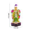 Andal Standing Clay Golu Bommai - 17 x 8 Inches | Giri Golu Doll  Navaratri Golu Bomma Gombe Bommai Fashion