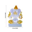 Ganesh Murti - 2.5 x 1.5 Inches | Glass Ganesha Idol  Vinayagar Statue for Home Decor Online Hot Sale