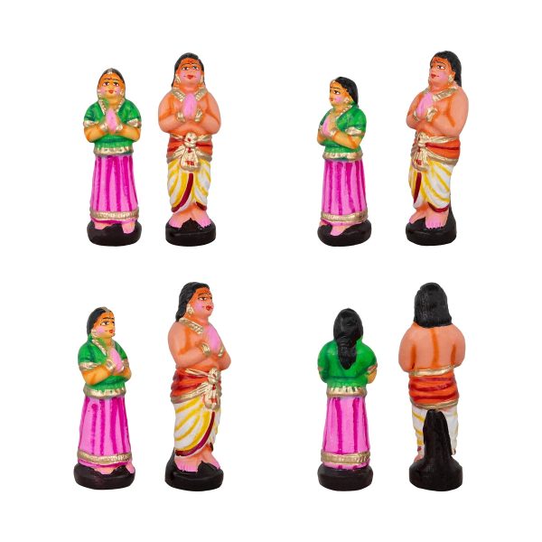 Sathyanarayana Pooja Clay Golu Bommai Set - 7 x 5 Inches | Giri Golu Doll  Navaratri Golu Bomma Gombe Bommai Discount