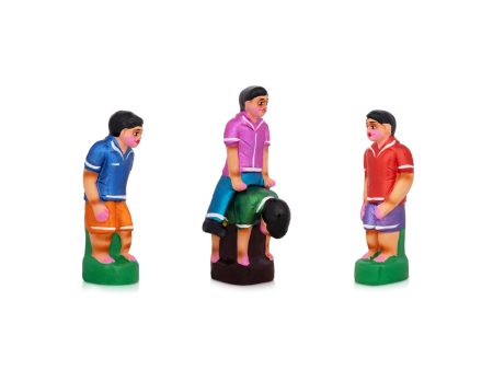 Pacha Kuthirai Clay Golu Bommai Set - 9 x 3.5 Inches | Giri Golu Doll  Navaratri Golu Bomma Gombe Bommai For Discount