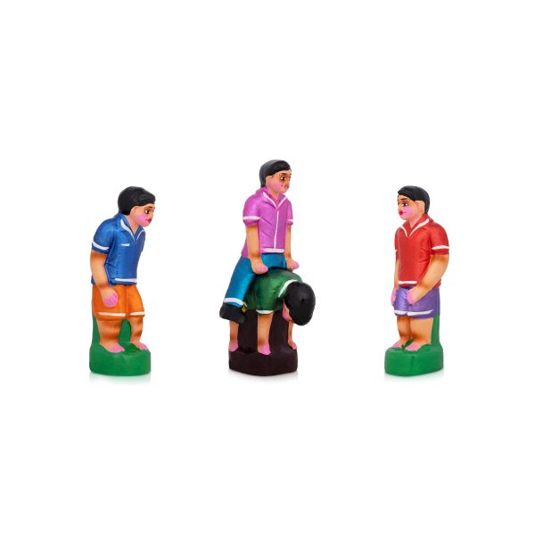 Pacha Kuthirai Clay Golu Bommai Set - 9 x 3.5 Inches | Giri Golu Doll  Navaratri Golu Bomma Gombe Bommai For Discount