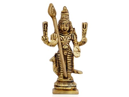 Mayil Murugan Statue - 3.25 x 2 Inches | Antique Brass Statue  Peacock Murugan Silai for Pooja  155 Gms Approx Hot on Sale